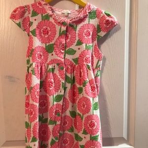 NWT Le Top Pink Green Flower dress Size 6x